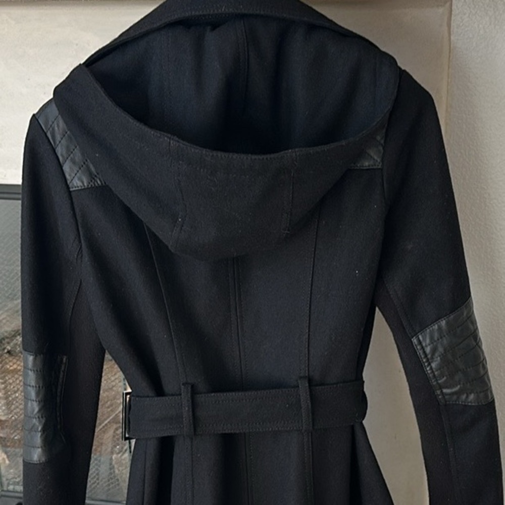 Bcbgeneration Black Hooded Jacket/Coat - image 6